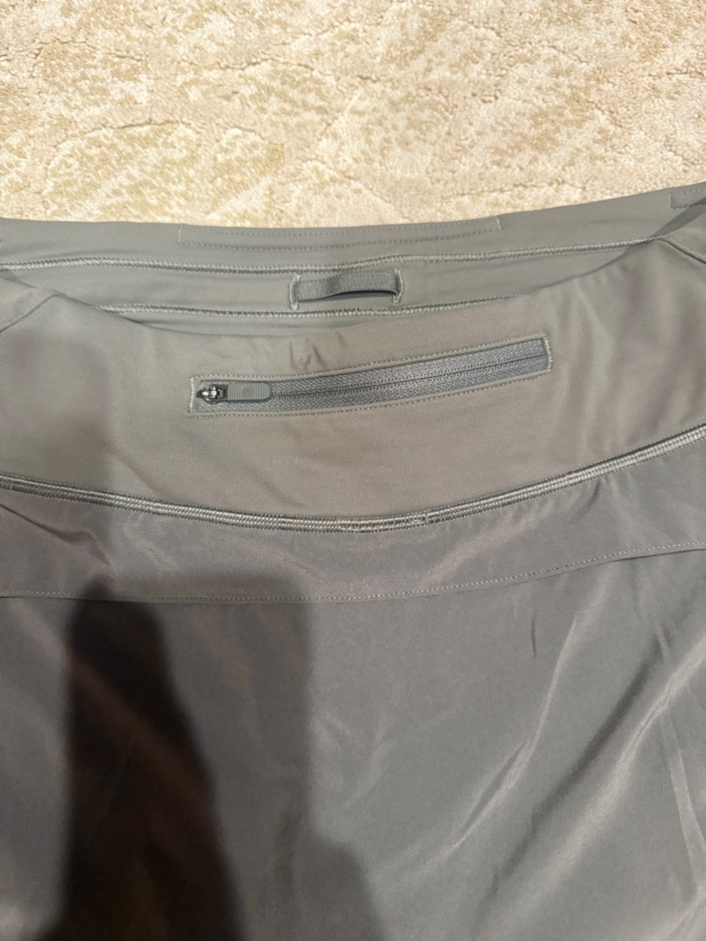 Lululemon 2 skorts in Olive Green & Burgundy SZ 6 perf w/ pocket for phone/keys - Picture 9 of 14